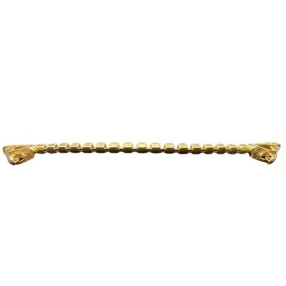 Vtg Gold Tone Rhinestone Sweater Guard Cardigan Clip Chain 5.75” Mid Century - Picture 9 of 11